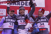 Downhill 2004: 1. Max Rauffer-GER,  2. GrÃ¼nenfelder-SUI,  3. Grugger-AUT