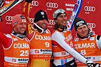 Downhill 2009: 1. Osborne-Paradis-CAN, 2. Scheiber-AUT, 3. Clarey-FRA, 3. Hoffmann-CH